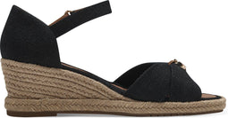 Tamaris Essentials - Dames Sandalen - Sleehak 6 cm - Zwart (2024)