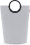 Reisenthel Loophome M - Opbergmand - 30 L - Duurzaam 100% gerecycled polyester - Frame Rhombus Lichtgrijs