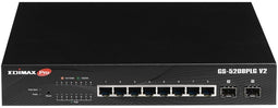 Edimax GS-5208PLG V2 - Managed Netwerk Switch - 8x Gigabit PoE+ en 2x SFP - 85W PoE-budget