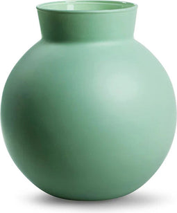 Eco vaas met kraag 'hooper' mat groen h19 d19 cm