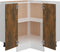vidaXL - Keukenkastje - Lyon - 75,5x75,5x81,5 - cm - bewerkt - hout - gerookt - eikenkleur