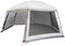 vidaXL - Zwembadtent - met - uitneembare - buiten- - gaaswanden - 512x458 - cm - grijs