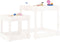 Zandtafels 2 st massief grenenhout wit