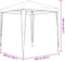 vidaXL - Partytent - 2x2 - m - wit