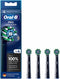 Oral-B Pro CrossAction - Tandenborstels - X-vormige borstelharen - Zwart (4 st.)