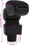 vidaXL-Armsteun-13x32x(32,5-49)-cm-ABS-zwart