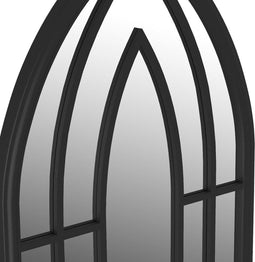 vidaXL - Spiegel - 100x45 - cm - ijzer - zwart