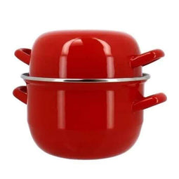 Mosselpan - MENASTYL - 3645562 - Geëmailleerd staal - Zwart - 18 cm - Inhoud 2,7 liter - Geschikt...