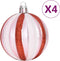 vidaXL - 65-delige - Kerstballenset - roze/rood/wit