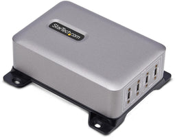 Startech.com 4-Port USB-C GaN Oplader - 240W Power Delivery 3.1 - Schroefvergrendeling en VESA Beugel
