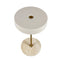 MOONLIGHT - LED tafellamp - oplaadbaar - beige brass travertine