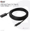 Club 3D CAC-1536 - USB Gen2 Type-C naar Type-A Kabel - 10Gbps 5m Zwart