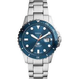 Fossil Blue FS6050 - Polshorloge - Staal - Ø 42 mm - Zilverkleurig