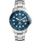 Fossil Blue FS6050 - Polshorloge - Staal - Ø 42 mm - Zilverkleurig