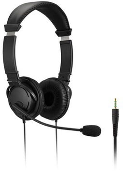 Kensington Hi-Fi Headphones - Koptelefoon met Mic en Volume Control - 40 mm Drivers - Zwart