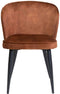 Liviza Stoel Loka Terracotta - Velvet - Rond Terra - 78 cm , 525 cm , 62 cm