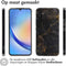 imoshion Hoesje Geschikt voor Samsung Galaxy A34 (5G) Hoesje Siliconen - imoshion Design hoesje - Meerkleurig / Black Marble