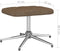 vidaXL Relaxstoel met voetenbank stof taupe