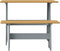 vidaXL - Eettafel - met - bankje - REINE - massief - grenenhout - honingbruin&grijs