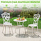 Coast 3-DELIGE Tuinmeubelset - Bistroset - Weerbestendig Aluminiumgietwerk - Wit