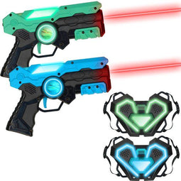 Silvergear Lasergame Set voor Kinderen met 2 Laserguns en 2 Vesten - Interactief Speelgoed Pistool