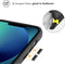iMoshion Hoesje Geschikt voor iPhone 13 Mini Hoesje - iMoshion Rugged Hybrid Case - Zwart / Transparant
