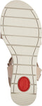 Tamaris COMFORT Essentials - Dames Sandalen - Klittenbandsluiting Comfort Fit - Beige Nubuk - Maat 38