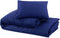 vidaXL - Dekbedovertrekset - 200x200 - cm - katoen - marineblauw