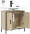 vidaXL - Wastafelkast - 60x30x60 - cm - bewerkt - hout - sonoma - eikenkleurig