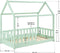 Juskys Marli - Kinderbed - Inclusief valbeveiliging en lattenbodem - Mint 80 x 160 cm