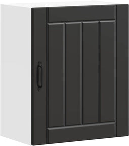 vidaXL - Keukenwandkast - Lucca - bewerkt - hout - zwart