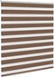 vidaXL - Zebra - rolgordijn - 130x150 - cm - stofbreedte - 125,9cm - polyester - bruin