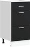 vidaXL - Onderkast - Lyon - 40x46x81,5 - cm - bewerkt - hout - zwart