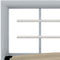 vidaXL Bedframe - Metaal - Lattenbodem - 90x200 cm - Grijs en wit