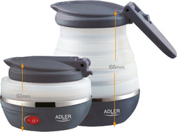 Adler AD 1279 - Waterkoker - 0,6L - 750W - Inklapbaar siliconen ontwerp