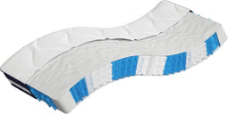 vidaXL - Pocketveringmatras - middelhard-hard - 90x190 - cm - Single - Size