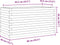 vidaXL - Plantenbak - 90x40x46 - cm - massief - douglashout