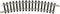 N Fleischmann rails (zonder ballastbed) 22231 Gebogen rails 24 ° 194.6 mm 12 stuk(s)