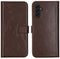 Selencia Galaxy A13 (5G) / A04s - Echt Lederen Bookcase - 3 Pashouders - Bruin