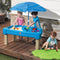 Step2 Cascading Cove Zand & Watertafel - Met Deksel, Parasol & 6 Accessoires - Activiteitentafel / Zandtafel met deksel voor de tuin / buiten - Waterspeelgoed voor kinderen