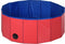 Dierenzwembad - Ø80x30cm - Opvouwbaar - Rood/Blauw