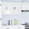 vidaXL - Keukenwandkast - Porto - bewerkt - hout - hoogglans - wit