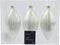 Olijf glas d6h13 cm winterwit 3st