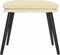 vidaXL - Voetenbank - 45x29,5x35 - cm - stof - crèmekleurig