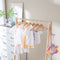 ACAZA Kledinghangers - Kleerhangers - 360° draaibare haak - Licht eik (20 stuks)