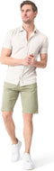 Mario Russo Korte Mouwen Overhemd - Overhemd heren - Polo Shirt Heren - t shirt heren - XL - Steen Grijs