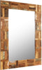 vidaXL - Wandspiegel - 60x60 - cm - massief - gerecycled - hout