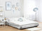 AVIGNON - Futon tweepersoonsbed - Zilver - 160 x 200 cm - Fluweel