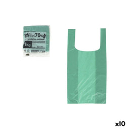 Hergebruikbare tas Inde Groen 42 x 53 cm (10 Stuks)