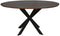 StarFurn Eettafel Ferris Eiken Rond 150cm Walnoot
